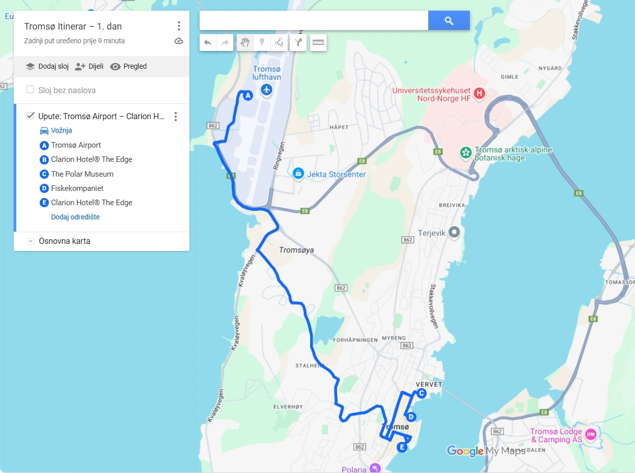 Mapa Dana 1