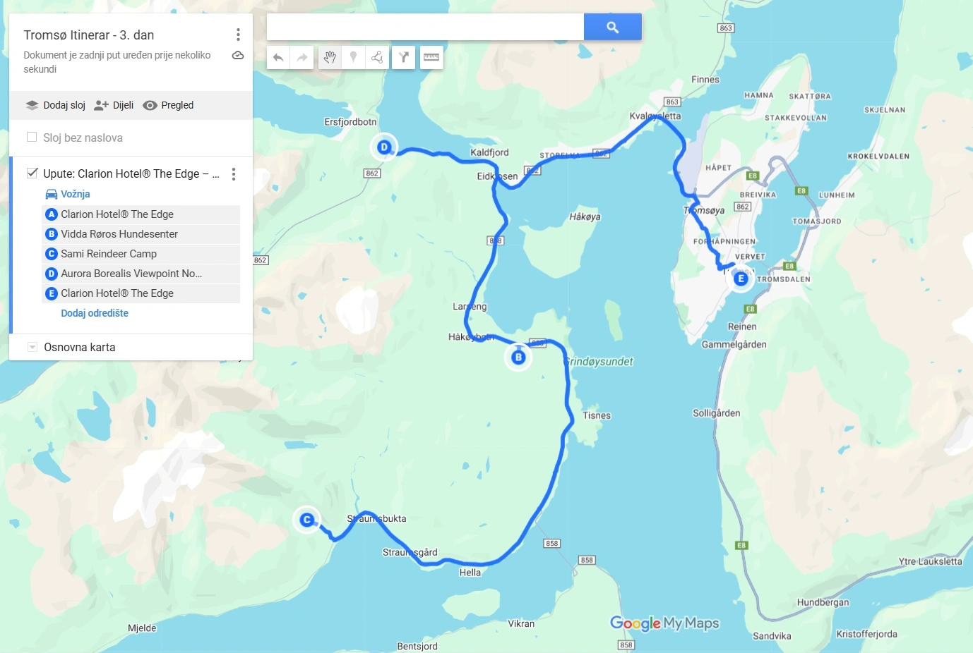 Mapa Dana 3